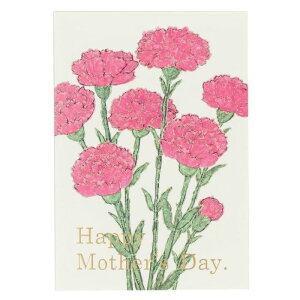 グリーティングライフ フラワーカード カーネーション 母の日 メッセージカード 米津祐介 プレゼント オシャレ