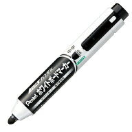 【まとめ買い10本セット】　ぺんてる ノック式ハンディ ホワイトボードマーカー 中字丸芯 黒 MWXN5M-A