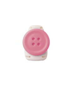 【まとめ買い10セット】　ソニック　キッズクリップ ボタン ピンク 服に穴が開かない名札留め SK-1570-P