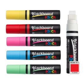 三菱鉛筆 水性サインペン ブラックボードポスカ PCE-500-17K 極太角芯 インク全6色 MITSUBISHI Pencil POSCA POP ポップ マーカー Blackboard