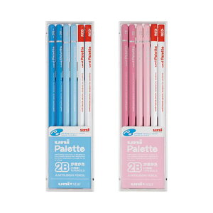 三菱鉛筆 ユニパレット(ユニスター) US1050/US1052 【2B】 軸色2色 赤鉛筆2本入 1ダース MITSUBISHI Pencil 入学 小学校 入学 勉強 テスト 試験 児童 習字 ユニS uni Palette