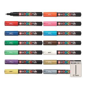 �O�H���M �����T�C���y�� �|�X�J PC-1M �ɍ� �S14�F 1�{ MITSUBISHI Pencil POSCA POP �|�b�v �}�[�J�[