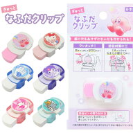 名札クリップ 穴が開かない 子供 こども ぎゅっとなふだクリップ 星のカービィ ハローキティ シナモロー…