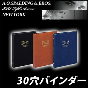 クリップファイル バインダー a4 Bros 30穴バインダー 合皮 A4サイズ【メール便不可】