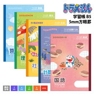 ノート 5mm方眼罫 かわいい ドラえもん 学習帳 リーダー罫入り b5 算数 計算ドリル 理科 社会 国語 方眼 …