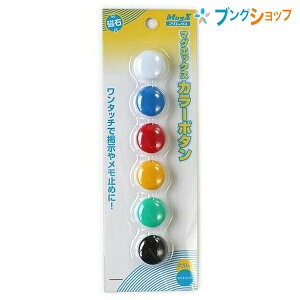 �}�O�G�b�N�X �}�O�l�b�g �J���[�{�^��20mm�F�� 6�� ��Ԃ̃J���[���� MFCB20-6P-C