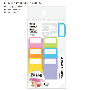 �N���X�^�[�W���p�� FILM INDEX �t�B�����C���f�b�N�X ���� �܂�ɂ��� PET A4 �c 12�R 10��×6�F C-FI-01 /02 / 03
