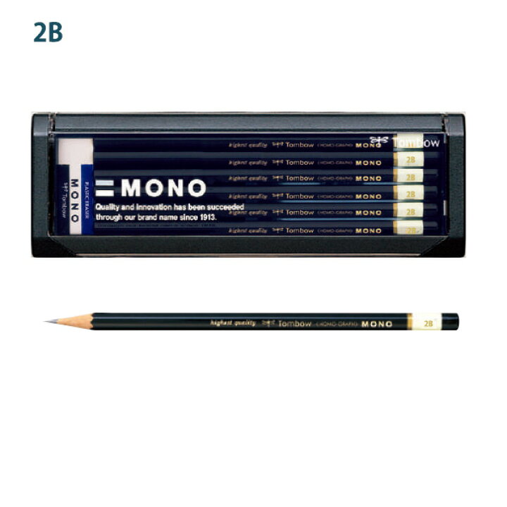 楽天市場】トンボ鉛筆 MONO モノ 高級鉛筆 六角軸 H / 2H / 4H / F 