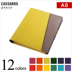 【名入れ 無料】 CASSAROS キャサロス ファイルノートカバー A6