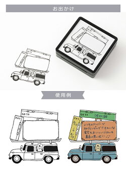 かわいい手帳作りノートはんこミドリmidoriスタンプ浸透印