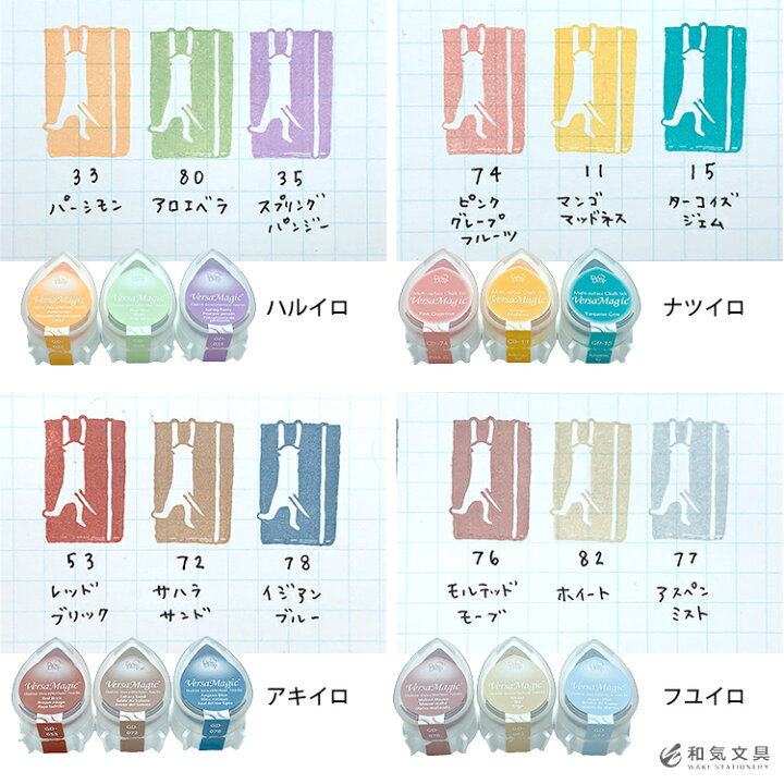 楽天市場】バーサマジック デュードロップ スタンプインク 和気文具 