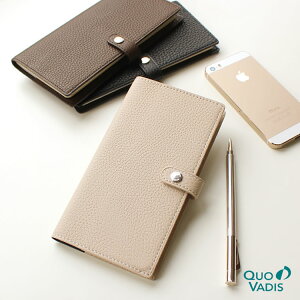 名入れ 無料 2026年 手帳 クオバディス QUOVADIS 週間(レフト式)8.8×17cm イタルノート 本革(牛革)カバー トリオン