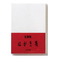 ライフ ハガキ箋 無地 40枚入 白 WA39 / 5セット