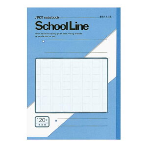 アピカ スクールライン 特殊罫ノート 学習帳 書取帳 120字 セミB5 アクア LG12 / 10セット