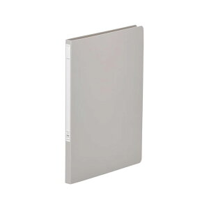 リヒトラブ パンチレスファイル A4 S型 丈夫なP.P.表紙 グレー F347-12