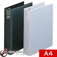 リヒトラブ カタログバインダー A4 S型 2穴 400枚収納可能 透明ポケット式 オフホワイト F811シロ