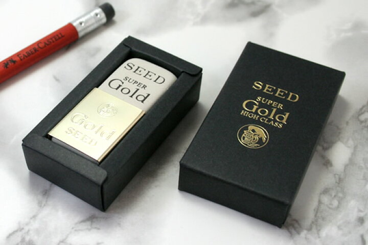 楽天市場】シード SEED 消しゴム 天然ゴム字消しスーパーゴールドSUPER  