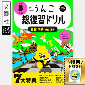 【3年生の学習はこれでかんぺき！】うんこ総復習ドリル 小学3年生｜算数 国語 理科 社会 小三 小3 小3 三年生 小学3年 ドリル まとめ 春休み 新学期 進級 小学校 問題集