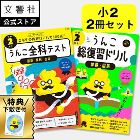 【2冊セット】うんこドリル　全科テスト・総復習ドリル　小学2年生｜さんすう こくご 小2 小二 小学2年 二年生 まとめ 春休み 冬休み 小学校 問題集 小学校 復習 ドリル 総復習 全科 国語ドリル 漢字ドリル 計算ドリル 算数ドリル 新学期 新学年 ギフト プレゼント