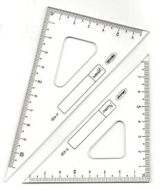 【メール便対応】共栄プラスチックORIONS三角定規V-42012cm