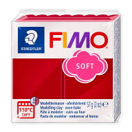 ステッドラー　CLAY FIMO　オーブンクレイ　フィモ　ソフト　＜チェリーレッド＞　8020-26
