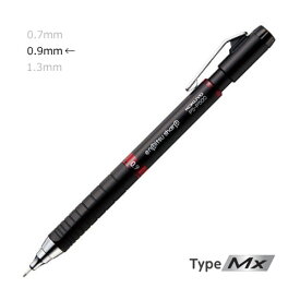 【メ可】コクヨ　鉛筆シャープ　TypeMx　0.9mm　本体色/赤　PS-P500R-1P