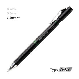 【メ可】コクヨ　鉛筆シャープ　TypeMx　1.3mm　本体色/緑　PS-P501G-1P