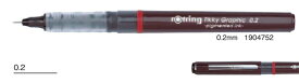 【メ可】ロットリング　ティッキー　グラフィック　ファイバーチップペン　0.2mm　（12本セット）　1904752