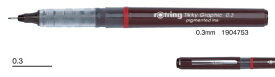 【メ可】ロットリング　ティッキー　グラフィック　ファイバーチップペン　0.3mm　（12本セット）　1904753