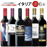ソムリエ厳選イタリア赤ワイン6本飲み比べ 送料無料 赤 ワインセット wine ギフト クリスマス プレゼント…