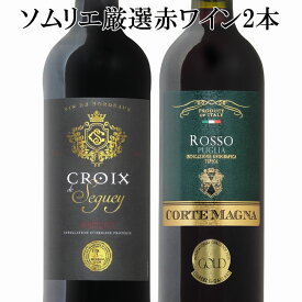 ソムリエ厳選 金賞入り 赤ワイン飲み比べ 2本セット　ギフト クリスマス 　ワイン　赤ワイン　750ML