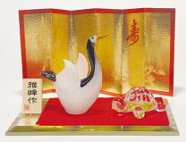楽天市場】鶴亀 置物の通販