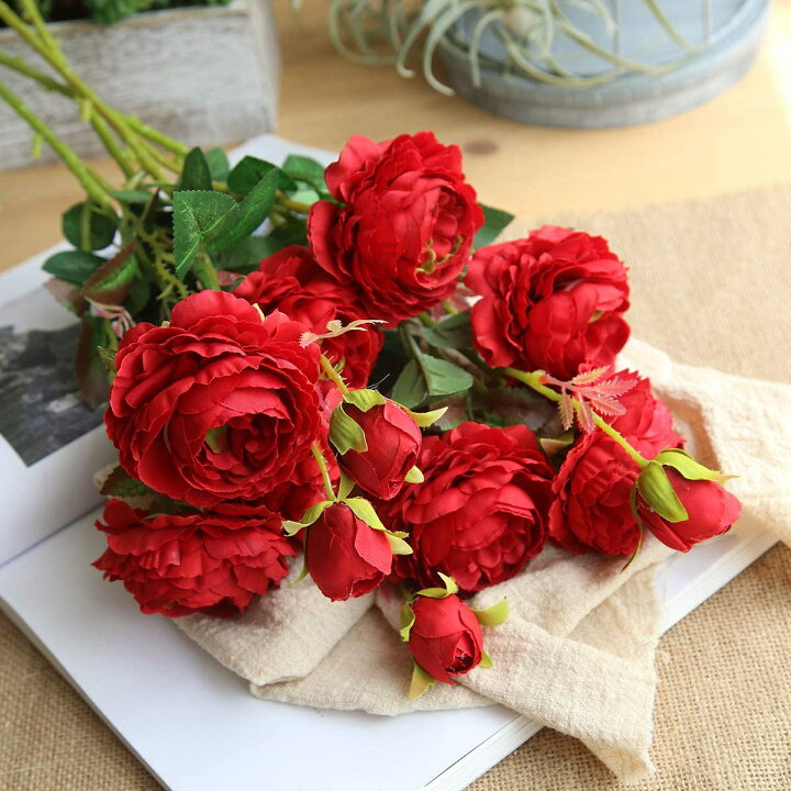 楽天市場】フェイクフラワー フェイクグリーン バラ 薔薇 造花 花束 