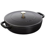 ストウブ STAUB 無水鍋 ブレイザー ソテーパン 28cm ブラック 40511-472