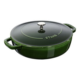 ストウブ STAUB 無水鍋 ブレイザー ソテーパン 28cm バジルグリーン 40511-478