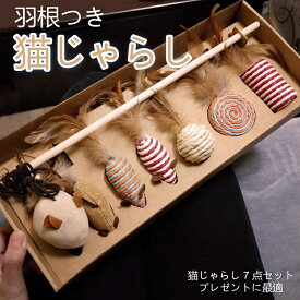 猫じゃらし7点セット 猫おもちゃ ねこじゃらし 猫 ねこ ネコ おもちゃ 釣り竿 猫用おもちゃ ペットグッズ 羽根 鈴 伸びる しなやか 運動不足解消 ペット用品