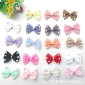 服飾アクセサリー レディース DIY 手作り 網紗 無地 ちょう結び 蝶々 服飾雑貨 靴下 アクセサリーパーツ ピンク ブルー パープル イエロー マゼンタ オレンジ ホワイト ベージュ ブラック グ