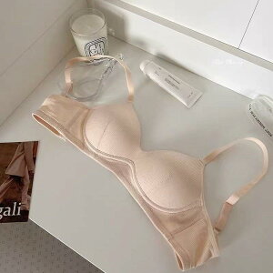 ブラジャー レディース ガールズ 高校生 薄手 コットン ノンワイヤー 3/4カップ 通気性 吸汗性 スタイルアップ 美背 快適 ブラック グレー ベージュ