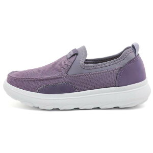靴/ブーティ レディース 高齢者 婦人靴 シニア ミセス スリッポン ぺたんこ靴 フラット ローヒール ラウンドトゥ 歩きやすい 履きやすい 滑り止め 軽量 普段使い 旅行 黒/ブラック 紫/パープ