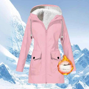 レディース コート フード付き 厚手 カジュアル ミドル丈 ポリエステル アウター ファスナー 無地 黒 赤 黄 紺 深灰 ピンク