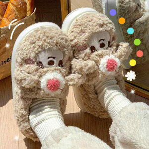 ルームシューズ レディース メンズ 厚底 もこもこ スリッパ 秋冬 室内 履き あったか かわいい 暖かい 防寒 滑り止め 軽量 クッション