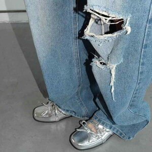 パンプス レディース バレエシューズ メリージェーン シルバー 黒 赤 羊革 革 レザー ローヒール ぺたんこ フラット スクエアトゥ 交叉 ストラップ ゴム底 カジュアル 歩きやすい かわいい