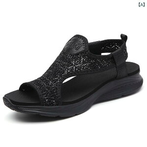 サンダル レディース 軽量 ぺたんこ スポーツサンダル フラットソール ラウンドトゥ メッシュ 涼しい 蒸れにくい 履きやすい ビーチサンダル 婦人靴 女性用 ブラック グレー