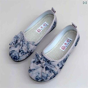 夏 新型の 古い 北京の 布 靴 の的な カジュアル 浅口の 豆の 靴は 軽量 快適