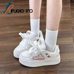 スニーカー レディース 厚底スニーカー 小さいサイズから大きいサイズまで対応 快適 疲れにくい カジュアル ローカット ランニング スポーツ 白 黒(x2)