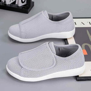 スニーカー レディース 春夏 メッシュ 軽量 通気性 面ファスナー 履きやすい 婦人靴 カジュアル 普段使い 旅行 浅灰 ?其 浅藍 ブラック 深藍