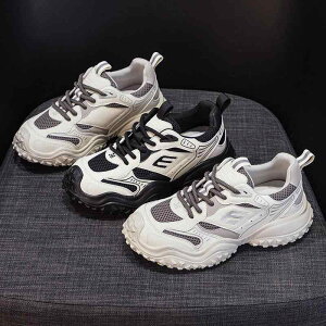 靴 レディース スニーカー 革 メッシュ スポーツ 運動靴 ウォーキング 磁気 中敷き 厚底 ミドルヒール ラウンドトゥ レースアップ 紐 秋冬 黒 ブラック ベージュ