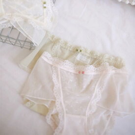 パンツ レディース レース ショーツ プリンセス かわいい 透け感 通気性 伸縮性 ノーライン パンティ 5Aコットン