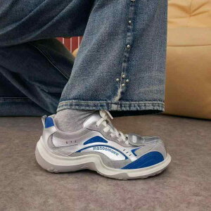 スニーカー レディース 厚底スニーカー カジュアルシューズ 運動靴 ランニングシューズ ローカット スニーカー 白 ブルー シルバー 春夏 通気性 軽量 疲れにくい 普段使い