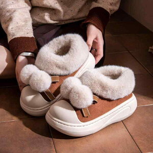 靴下 レディース ルームシューズ 冬用 暖かい 厚底 滑り止め 裏起毛 スリッポン 室内履き 普段使い かわいい 婦人靴 栗色 ピンク系 ブラック あったか(x2)